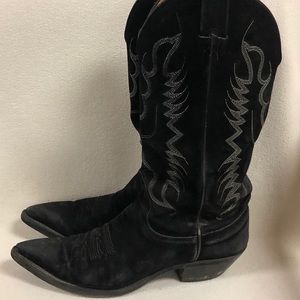 Nocona Women’s black and white boots size 8